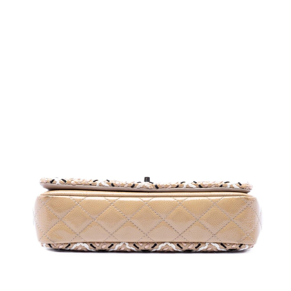 Pre-Loved Chanel CC Patent Woven Stitch Full Flap - Picture 3 of 7